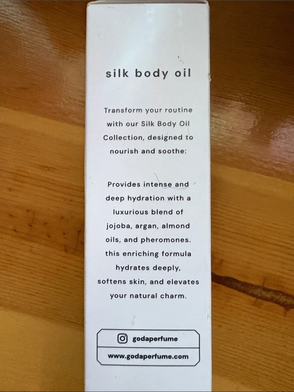 Silk Body Oil — White Nourishing Body Oil